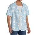 thumbnail image 2 of Fotbe Cute Bunny Camisa Estampada de Manga Corta para Hombre, Casual de Verano, Estilo Playero, Sin Arrugas-Medium, 2 of 5