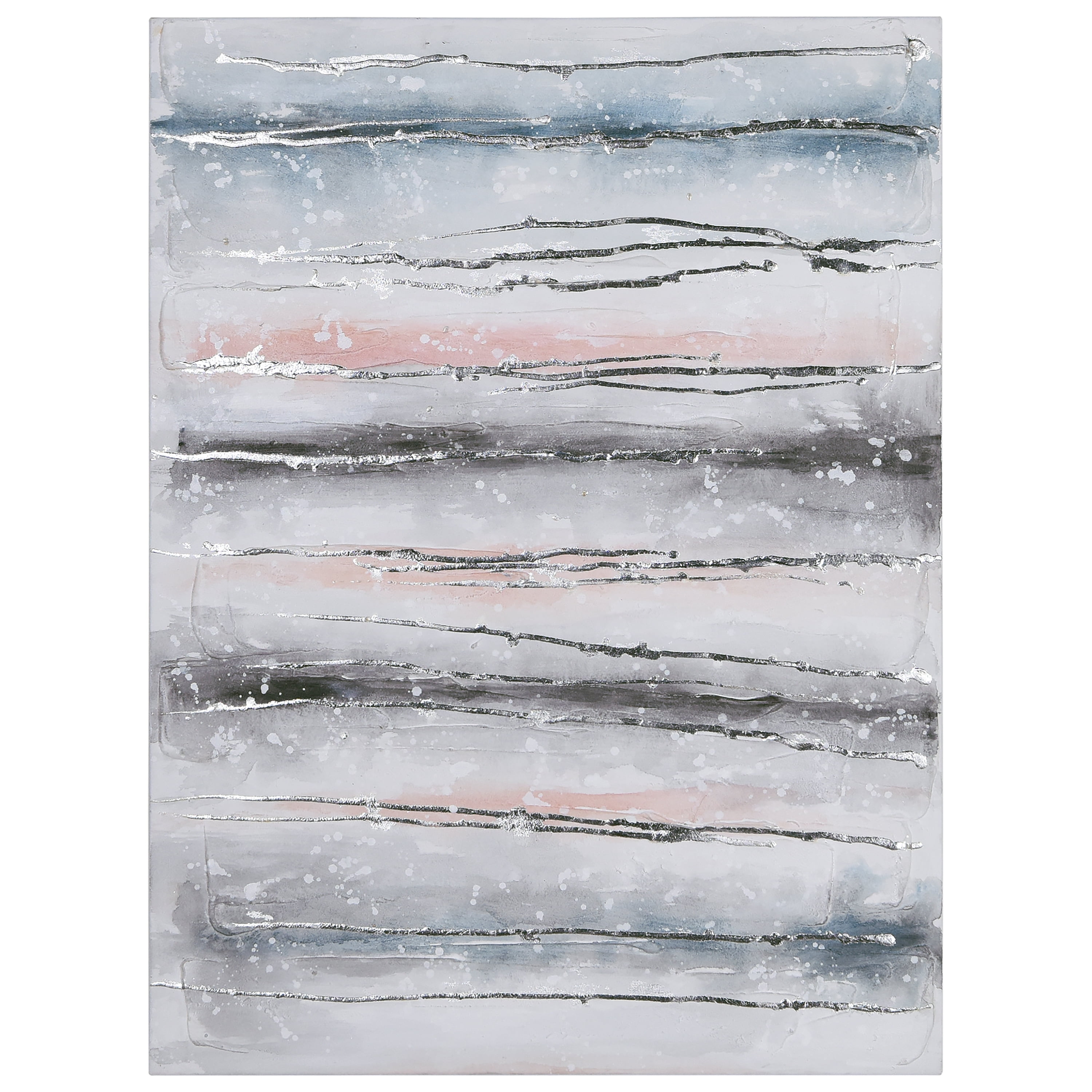 Empire Art Direct Blue Roads Textured Metallic Hand Painted Wall Art, 30" x 40" x 1.5", Ready to Hang