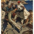 thumbnail image 2 of Akseli Gallen-Kallela 15x16 Black Ornate Wood Framed Double Matted Museum Art Print Titled - The Giant Pike (1904), 2 of 5