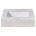 thumbnail image 6 of 24. in Stone effects Vanity Top in Aosta White Apron with White Sink, 6 of 7