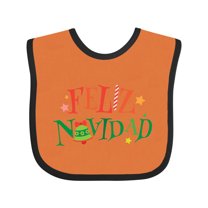 Inktastic Feliz Navidad Christmas Boys or Girls Baby Bib