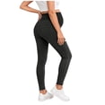 thumbnail image 5 of BRGZLK Maternity Jeans Pants Summer Trendy High Waist Belly Support Slim Stretch Pregnancy Casual Fitted Slimming Distressed Denim Pants Black M, 5 of 7