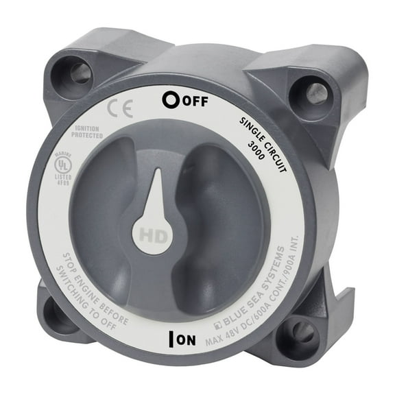 Blue Sea Systems 3000 HD-Series Heavy Duty On-Off Battery Switch
