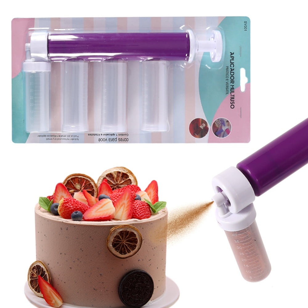 Diy Cake Airbrush Kit Manual Pump Spray Gun For Decorating - Temu