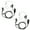 2 Pack, variant on MaximalPower Earbud Headset Earpiece for HYT 2-Pin w/ PTT Mic in-Ear Clear Coil Tube for Two Way Radio