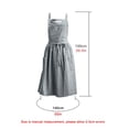 thumbnail image 3 of Haiamaoyi Adjustable Strap Cotton Apron with Large Front Pockets and Waist Tie for Kitchen Cooking Baking Gardening, 3 of 3