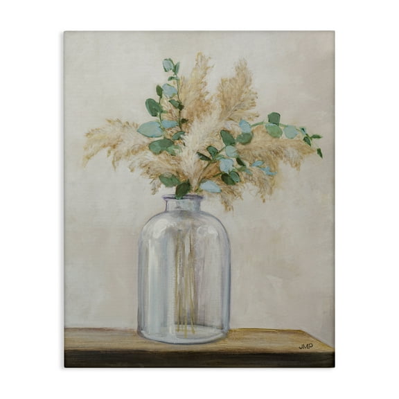 Stupell Industries Eucalyptus Herb Vase Botanical & Floral Painting Gallery Wrapped Canvas Art Print Wall Art, 16 x 20