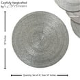 thumbnail image 5 of Glass Beaded Placemat Set of 4Size: 14" RoundColor: Silver, 5 of 11