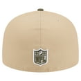 thumbnail image 4 of Men's New Era  Beige/Olive Cleveland Browns Color Pack A-Frame 59FIFTY Fitted Hat, 4 of 5