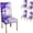 White, variant on Monarch Butterfly Stretch Chair Covers for Dining Room Set of 4,Printed Stretchable Dining Chair Slipcover Washable Removable for Dining Room,Living Room,Hotel,Banquet,Party
