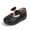 Black, variant on Rexoro Girls Mary Janes Shoes PU Bowknot Pearl Wedding Toddler Flats