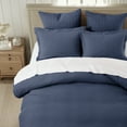 thumbnail image 3 of Levtex Home - Mills Waffle Navy Duvet Cover Set - Full/Queen Duvet Cover + Two Standard Pillow Cases - Navy Waffle Weave - Duvet Cover (90 x 94in.) and Pillow Case (26 x 20in.) - Cotton, 3 of 8