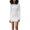 White, variant on Elegant dresses for women Bodycon Dress Solid Ribbed Long Sleeve Round Neck Back Hollow Out Slim Mini Dress
