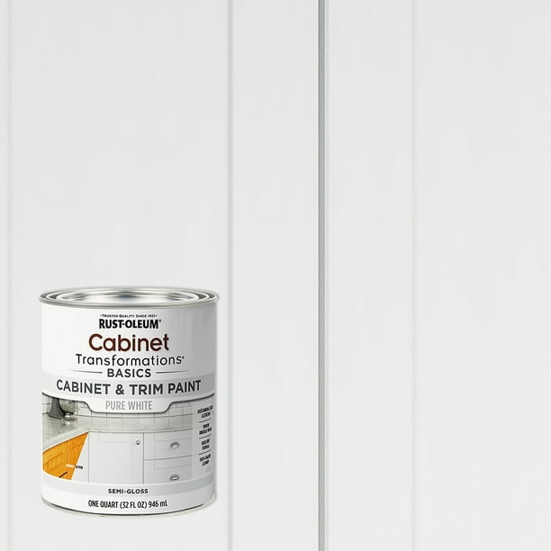 Pure White, RustOleum Transformations SemiGloss & Trim Paint