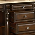 thumbnail image 4 of Silkroad Exclusive Traditional Travertine Bathroom Vanity- Double Sink - 72 in. Wide, 4 of 7