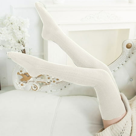 

RPVATI Womens Over the Knee Long Boot Winter Warm Thigh High Socks Soft Leg Warmers Stockings Gifts for Women