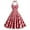 Red - Halter, variant on IBTOM CASTLE Women's Vintage 1950s Cocktail Party Swing Dress Summer Sleeveless Halter Retro Wedding Formal A-line Midi Dresses XXL Apricot + Green Dots