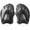 black, variant on 1pair Adult Hand Pu Men's and Women's Swimming Training Silicone Hand Web Protectors Adjustable Freestyle Hand Pu