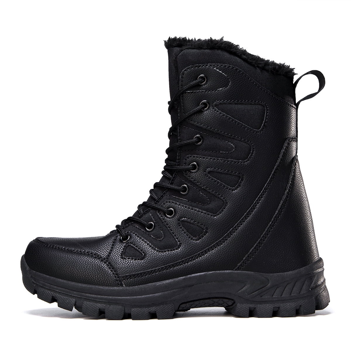 VOVORY Winter Warm Mens Snow Boots Male Lightweight Hiking Desert Boots Outdoor Sport Walking Shoes for Women