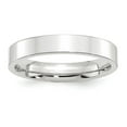 thumbnail image 1 of Real 14ktW 4mm Standard Flat Comfort Fit Band Size 7; for Adults and Teens; for Women and Men, 1 of 3