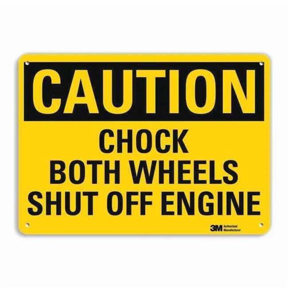 Lyle Safety Sign,10 inx14 in,Aluminum U4-1125-RA_14X10