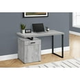 thumbnail image 3 of Monarch Specialties Computer Desk, Home Office, Laptop, Left, Right Set-up, Storage Drawers, 48"l, Work, Metal, Laminate, Grey, Black, Contemporary, Modern, 3 of 4