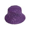thumbnail image 1 of Womens Fashion Sequined Bucket Hat - Purple, 1 of 1