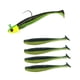 thumbnail image 3 of Cebos de pesca, señuelos duros de silicona, aparejos de pesca realistas portátiles con anzuelo Verde negro, 3 of 9