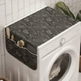 thumbnail image 1 of Abstract Washing Machine Organizer, Demonstration of Streaks Beams Modern Details Drawn by Hand Pattern, Anti-slip Fabric Top Cover for Washer and Dryer, Dark Taupe and Coconut, by Ambesonne, 1 of 1