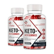 (2 Pack) Vista Keto ACV Gummies- Vista Keto ACV Weight Loss Support Gummies