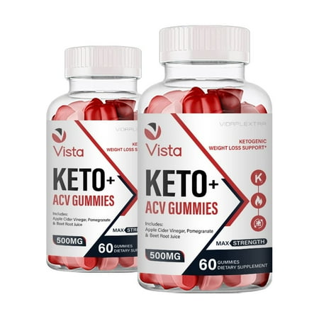 (2 Pack) Vista Keto ACV Gummies- Vista Keto ACV Weight Loss Support Gummies