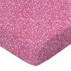 SheetWorld Fitted 100% Cotton Percale Playard Sheet Fits BabyBjorn Travel Crib Light 24 x 42, Confetti Dots Pink