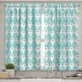 thumbnail image 2 of Ambesonne Animal Valance & Curtain, White Seals Ocean, 55"x24", Turquoise Pale Blue, 2 of 6