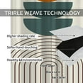 thumbnail image 6 of Leisure Minimalism Blackout Curtains, Geometric Medieval Patterns Dining Room Kitchen Rod Pocket Curtains, Room Darkening Curtains Cold and Warm Insulation for Living Room Bedroom-W42xL63in, 6 of 6