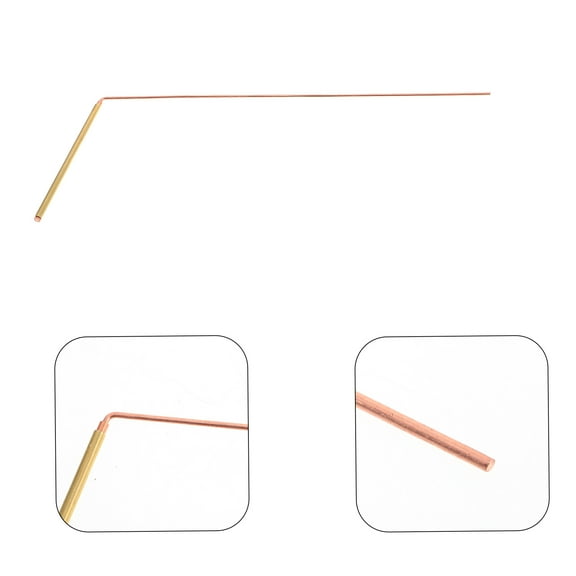 Toddmomy 2Pcs Flat Bottom Dowsing Rod With Brass Material For Spirit Detection And Metal Detection 31 00X12 50X0 50Cm