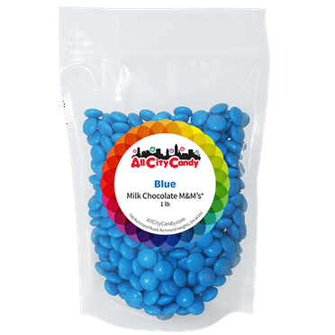 Milk Chocolate Candies (BLUE) -  1 lb. Bulk Bag (Perfect for Baking, Cake decoration, Candy buffet, Birthdays, Baby shower and more...)