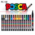 thumbnail image 2 of 1pcs Marker Pen POSCA PC-1M POP Poster Water-based Advertising/Graffiti Mark Pen 0.7 Nid Character Bright and Colorful Blue, 2 of 6