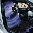 thumbnail image 2 of Xixirimido Black Cat Galaxy Print Sweat Towel Car Seat Cover for Gym Workout Athletic Running Towel for Outdoor Sports Universal Auto Front Seat Protector for Trucks, SUV, 2 of 8