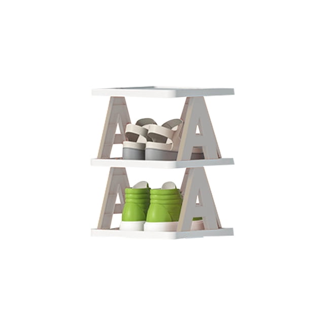 Space-Saving Shoe Rack Organizer with Clear Doors - Stackable & Foldable Storage Cabinet for Closet, Dorm, or Entryway