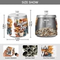 thumbnail image 2 of Yayeee Ashtray with Lid for Cigarette Smokeless Stainless Steel Home Ash Holder, Autumn Day Pattern, 2 of 7