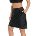 thumbnail image 4 of HDE Womens Plus Size Skort Skirt with Bike Shorts Active Golf Swim Skirt Pockets Polka Dots 18 Plus, 4 of 6