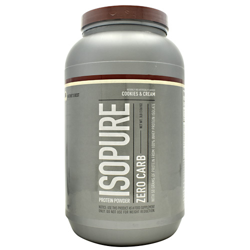 Isopure Zero Carb, Protein Powder, Cookies & Cream, 3 lb (1.36 kg)