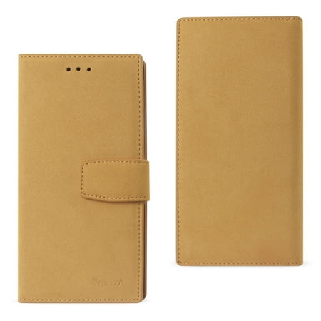 REIKO SAMSUNG GALAXY NOTE 7 DOESKIN WALLET CASE WITH RFID CARD PROTECTION IN KHAKI