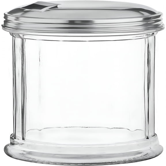 ACDANC 12-Oz Retro Style Sugar Dispenser, Glass Jar, Stainless Steel, Pour-Flap Lid Sugar Pourer Dispenser [1Pk]