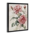 thumbnail image 3 of Stupell Industries Pink Watercolor Roses and Buds Black Framed Floater Canvas Wall Art, design by Petal Prints Design, 3 of 9