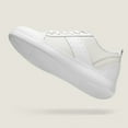 thumbnail image 6 of CMR CHAMARIPA Men's Invisible Height Increase Shoes - White Leather Everyday Casual Shoes 8CM / 3.15 Inches, 6 of 9
