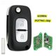 thumbnail image 2 of Car 2 Buttons Folding Flip Remote Key 433MHZ ID46 PCF7961 Chip for Renault Clio Twingo Kangoo Master, 2 of 5