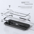 thumbnail image 3 of Aplicable para funda de teléfono móvil Apple 15 transparente iPhone 15Pro max engrosada resistente a caídas, 3 of 4