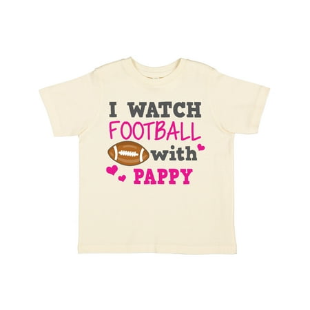 

Inktastic I Watch Football with My Pappy Gift Toddler Toddler Girl T-Shirt