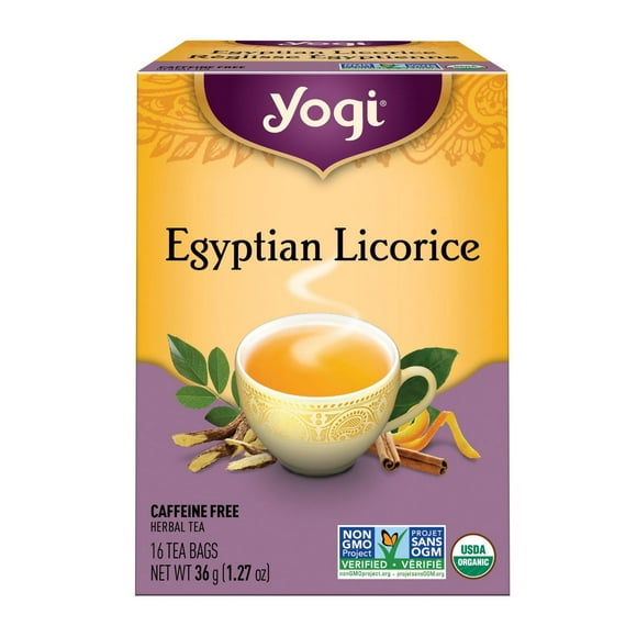 Yogi Teas - Egyptian Licorice Herbal Tea - 16 Bags 36 g